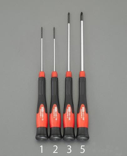 ESCOオリジナル ドライバー(精密用) [＋] #000x75mm EA552FB-1 4548745718997【別送品】