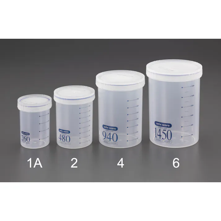 アスベル(ASVEL) 密閉容器(丸型/目盛付) φ124x171mm/1450ml EA508AN-6 4548745870367【別送品】