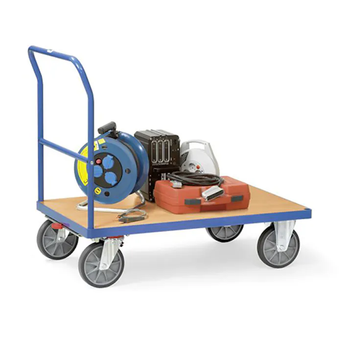 運搬車(木製荷台) 850x500mm/500kg EA520BE-30A 4548745894622【別送品】