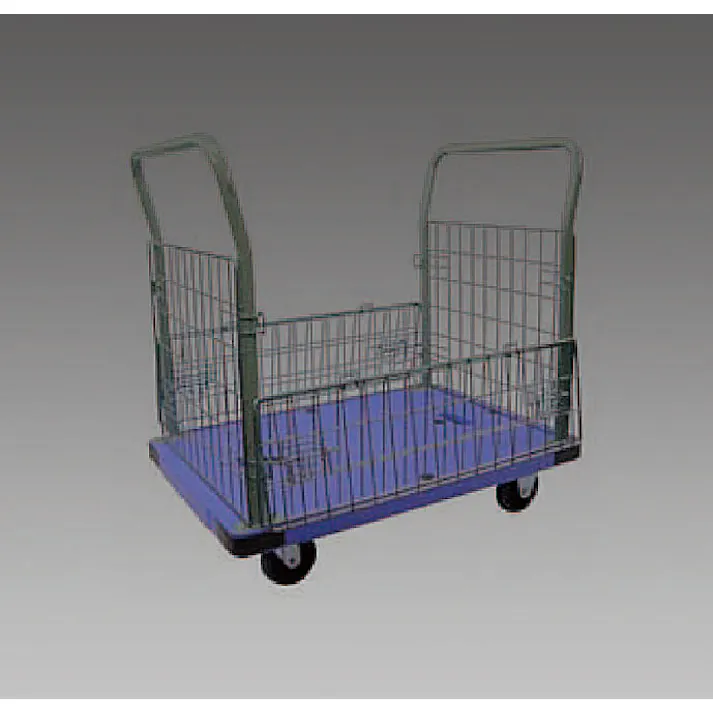 ナンシン 運搬車(メッシュカゴ付/樹脂製) 914x600mm/300kg EA520B-56 4548745979459【別送品】