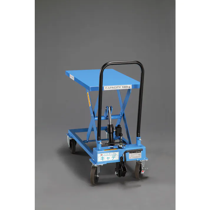 をくだ屋技研(O.P.K.) テーブルリフト 550x350mm/100kg EA520XH-1 4548745984958【別送品】