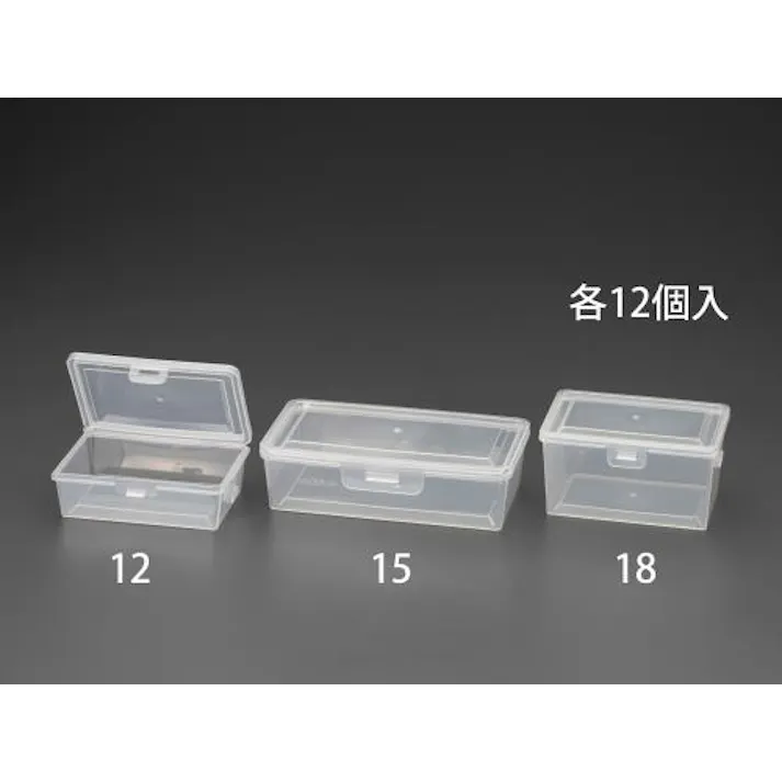ESCO 108x55x200mm 小物ケース(12個) EA508NA-15 4548745995251(CDC)【別送品】