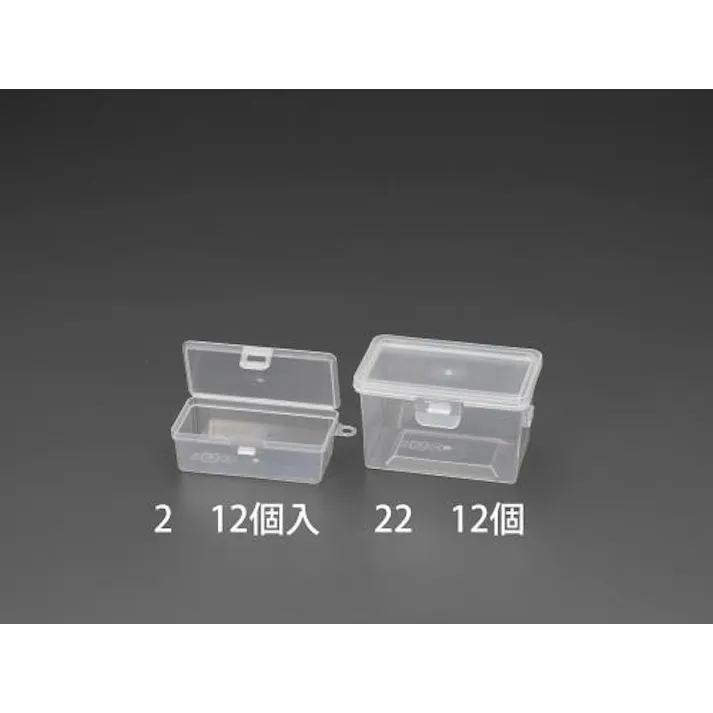 ESCO 76x118x67mm 小物ケース(12個) EA508NA-22 4548745995299(CDC)【別送品】