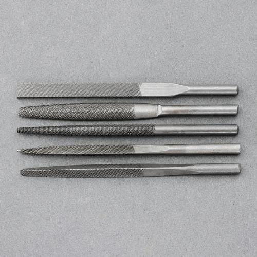 やすり(5種・5本組/中目) φ5x105mm EA521TF-60 4550061010488【別送品】