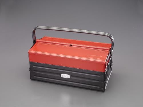 TONE 工具箱(スチール製) 410x220x200mm EA504AE-2 4550061025444【別送品】