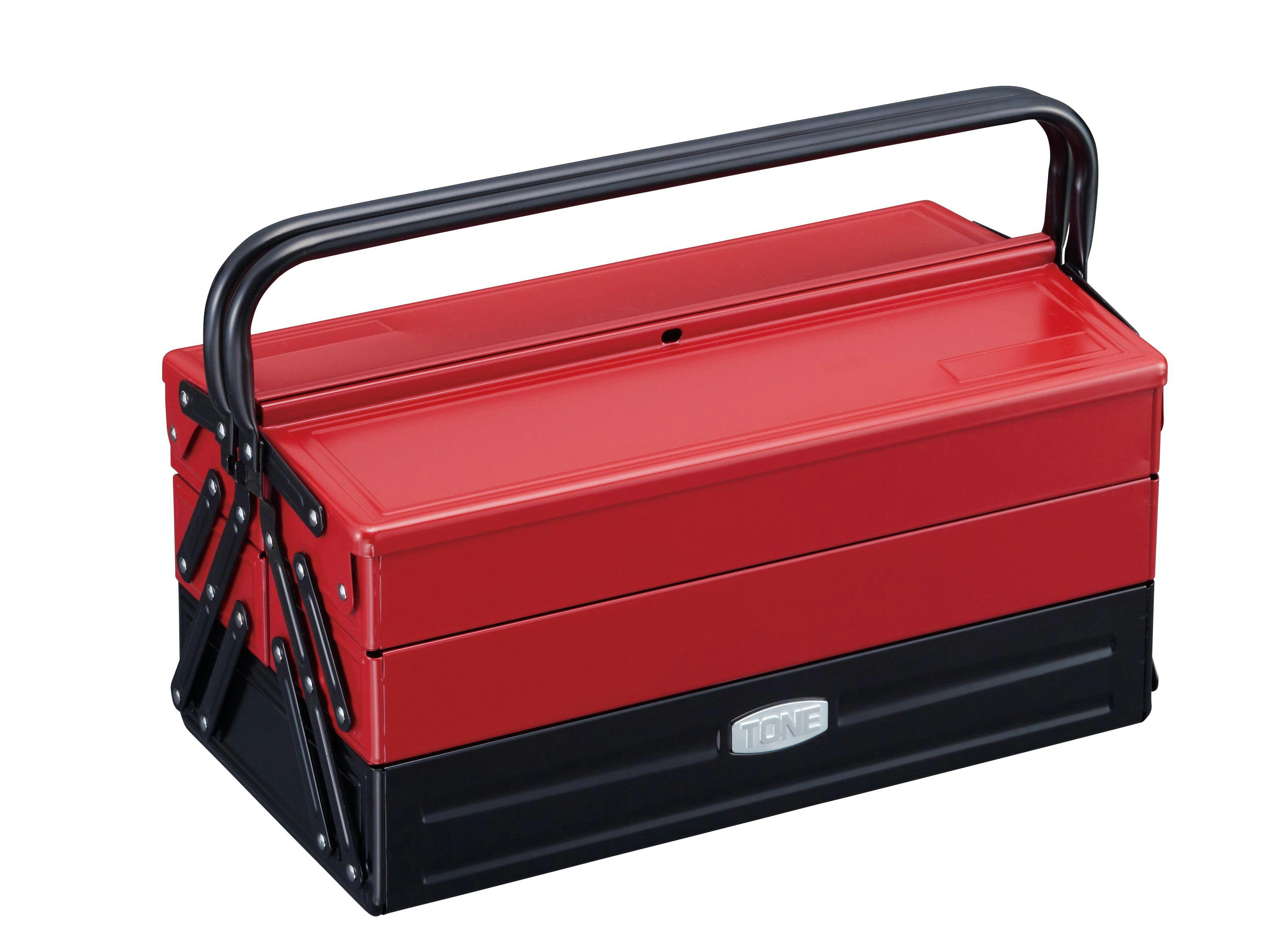 TONE 工具箱(スチール製) 410x220x200mm EA504AE-2 4550061025444