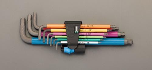 Wera キーレンチ(ホールド機能付) [Hex] 1.5-10mm/9本組 EA573WF-590 4550061027820【別送品】