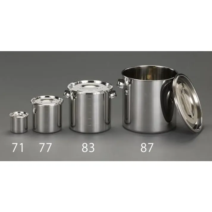 ESCO φ150x150mm/2.6L ポット(ステンレス製) EA508SG-78 4550061031810(CDC)【別送品】