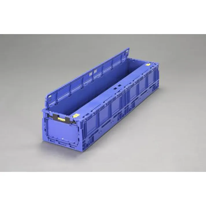 ESCO 1100x285x203mm/51.2L折畳コンテナ(青) EA506AA-217 4550061074886(CDC)【別送品】