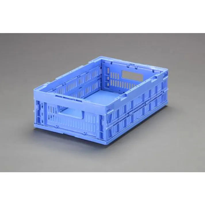 三甲(サンコー) 折畳コンテナ(メッシュ・青) 530x366x165mm/25.5L EA506AA-201 4550061077740【別送品】