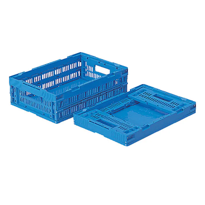 三甲(サンコー) 折畳コンテナ(メッシュ・青) 530x366x165mm/25.5L EA506AA-201 4550061077740【別送品】