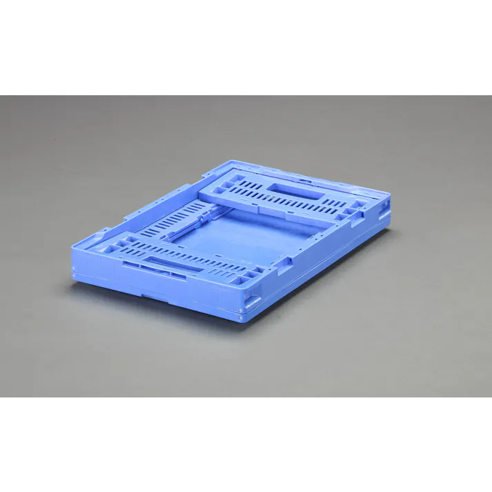 三甲(サンコー) 折畳コンテナ(メッシュ・青) 530x366x165mm/25.5L EA506AA-201 4550061077740【別送品】