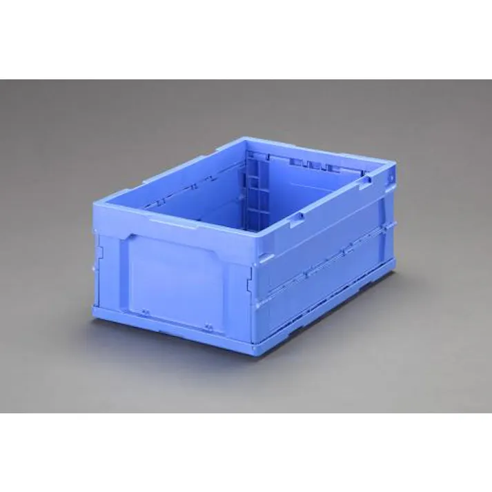 ESCO 530x366x221mm/34.5L 折畳コンテナ(青) EA506AA-202 4550061077757(CDC)【別送品】