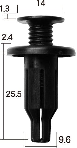 ボストン プッシュリベットクリップ(91502-SP0-003/10個) EA527CP-130