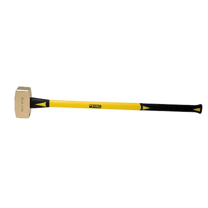 真鍮大ハンマー(グラスファイバー柄) 4.5kg/63mm EA575ER-2 4550061180143【別送品】
