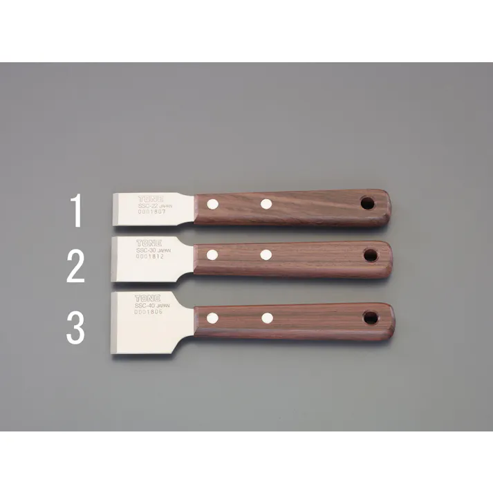 TONE スクレーパーセット(ステンレス製) 40x180mm EA524AK-3 4550061325636【別送品】