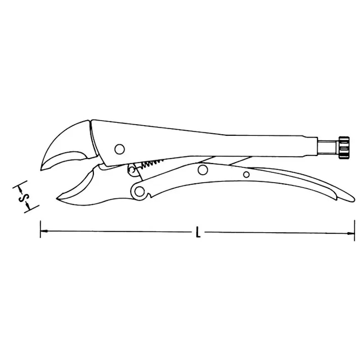 STAHLWILLE(スタビレー) ロッキングプライヤー 65mm/300mm EA533SB-14 4550061326756【別送品】