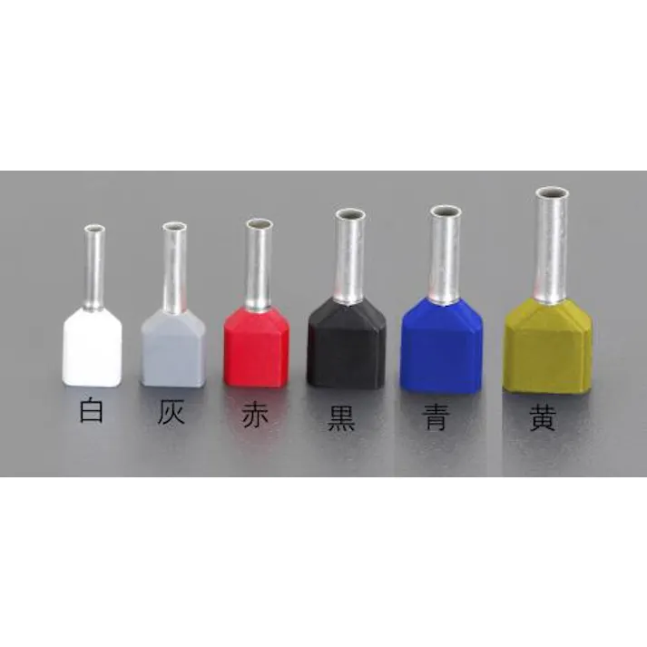 KNIPEX(クニペックス) 絶縁ツインフェルール端子(灰色/100個) 4.0平方ミリメートル EA538WC-36 4550061328224【別送品】