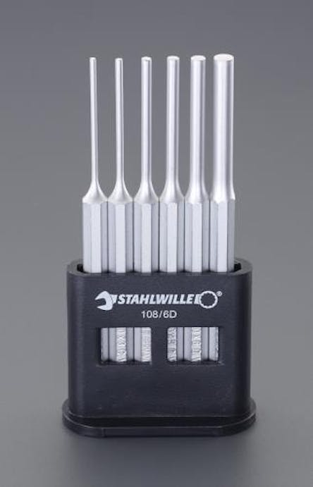 STAHLWILLE(スタビレー) 2.5-8.0mm/6本組 平行ピンポンチ EA572S-1 4550061334843(CDC)【別送品】