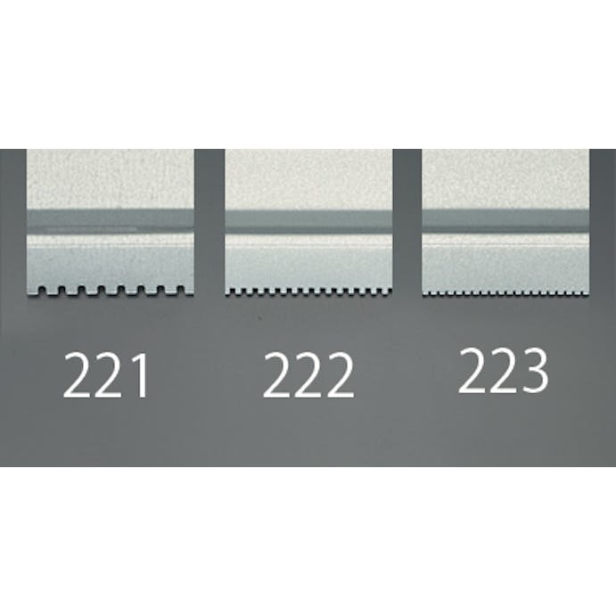 ESCO  121mm パテベラ(くし型/角型溝細目) EA579BH-222 4550061337455(CDC)【別送品】
