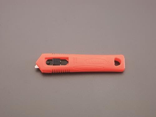 セーフティカッターナイフ(自動収納式/左右両用) 145mm EA589AH-23 4550061338445【別送品】