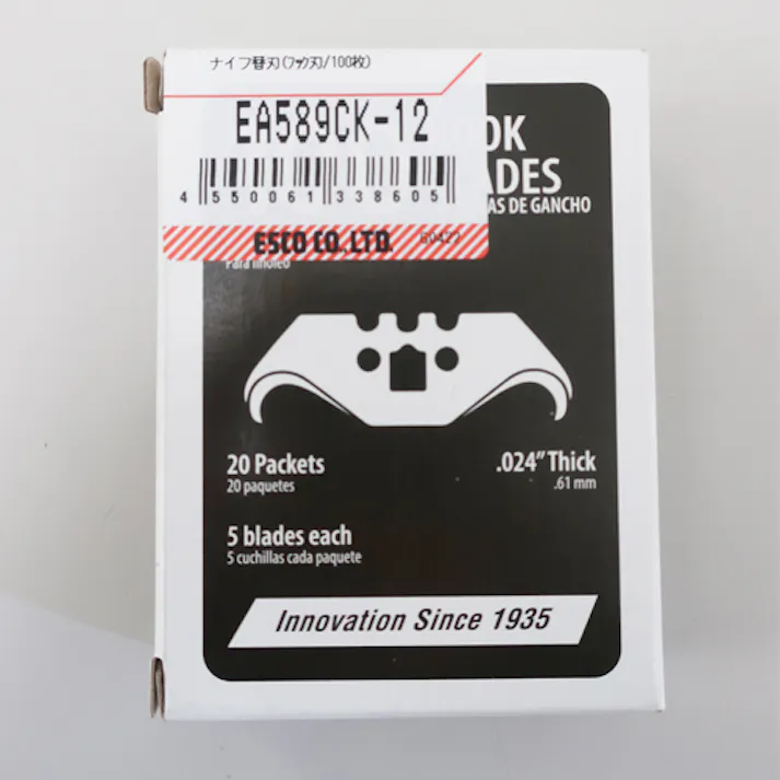 ナイフ替刃(フック刃/100枚) EA589CK-12 4550061338605【別送品】