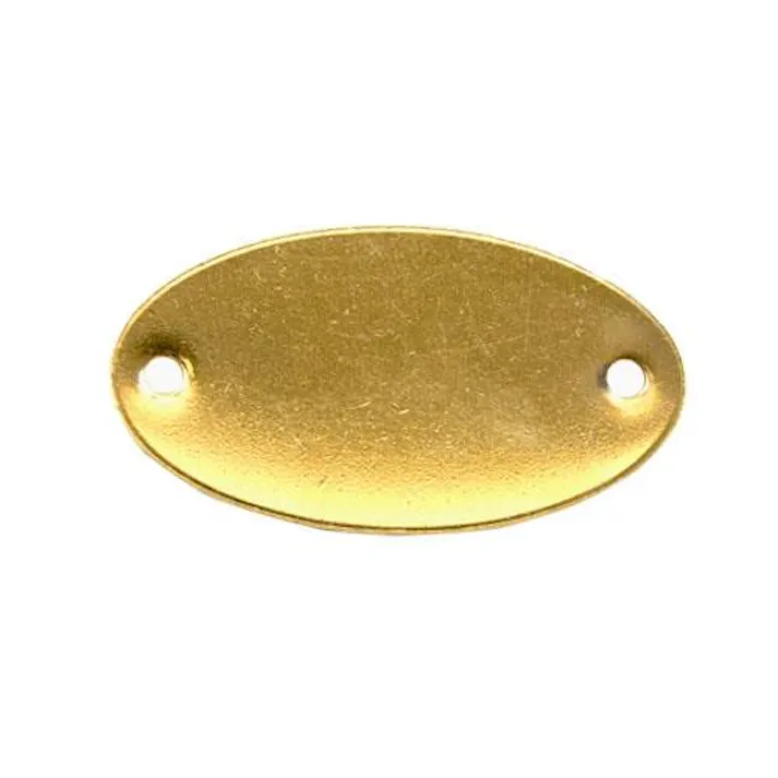 ESCO 19x34mm タグブランク(真鍮 楕円/10枚) EA591HF-11 4550061339732(CDC)【別送品】