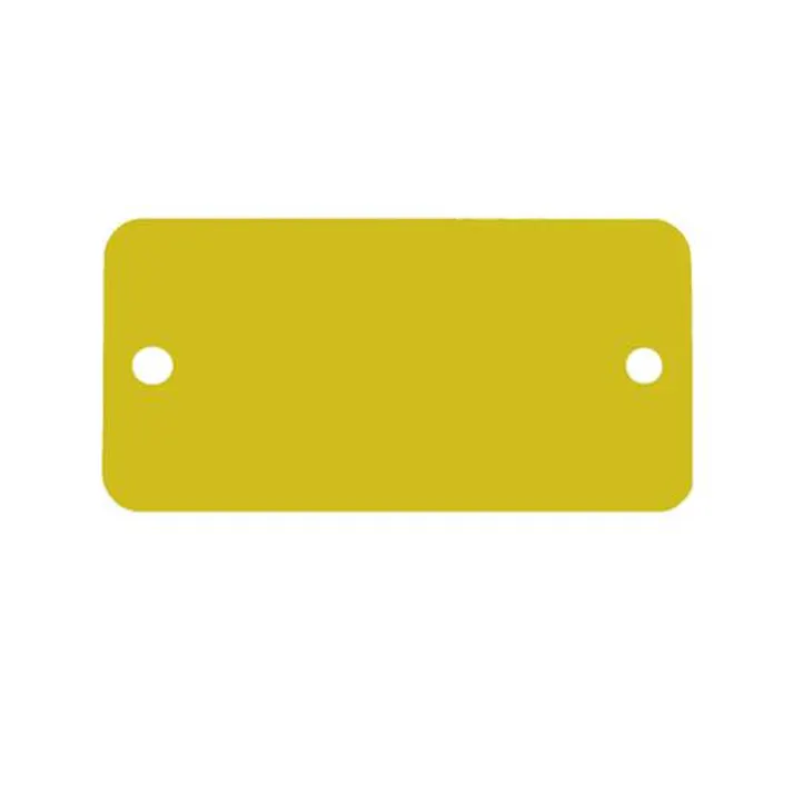 ESCO 38x76mm タグブランク(アルミ 長四角/ゴールド/5枚) EA591HD-54A 4550061420584(CDC)【別送品】