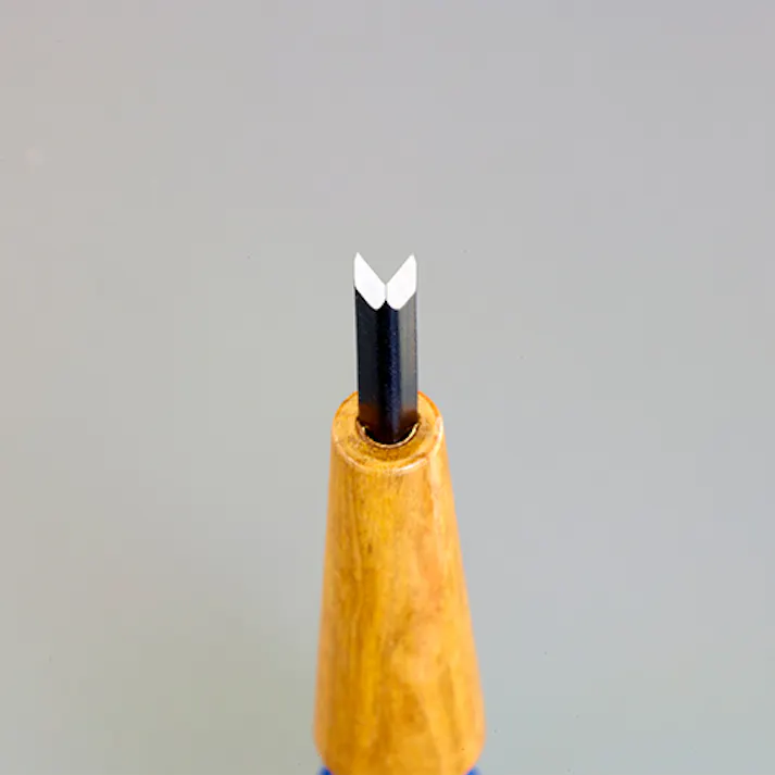 彫刻刀(三角型/パワーグリップ) 1.5mm EA588ND-1.5 4550061490693【別送品】