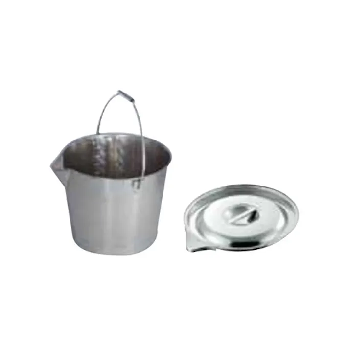 口付バケツ・ふた付き(ステンレス製) 20L EA508S-28 4550061516201【別送品】