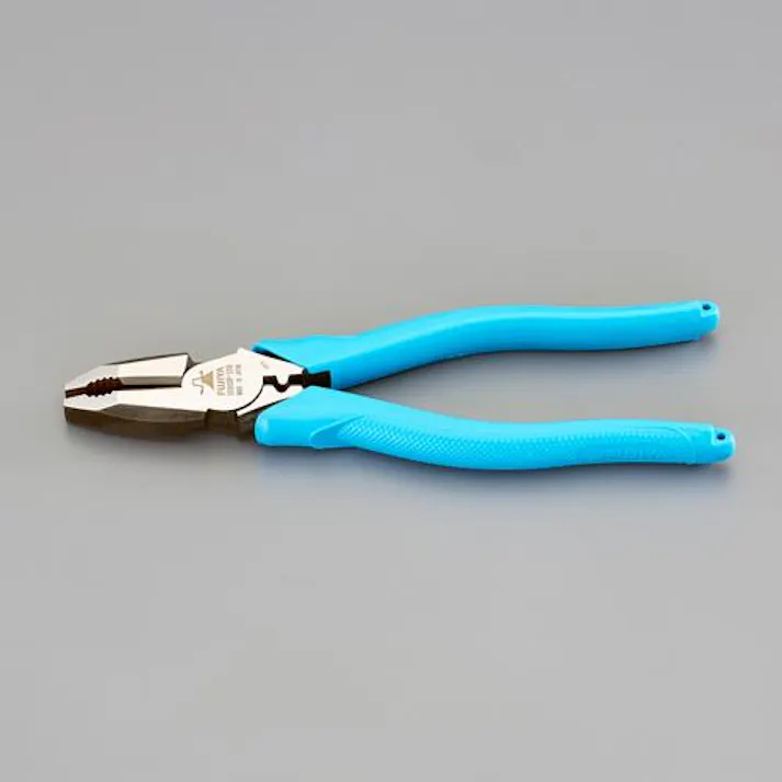 フジ矢(FUJIYA) 200mm 電工ペンチ(圧着付/偏芯型/スラッシュヘッド EA534DE-200 4550061548677(CDC)【別送品】