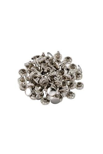 大カシメピン(鉄ニッケルメッキ/30組) 9mm/11.5mm EA576MR-52 4550061684818【別送品】