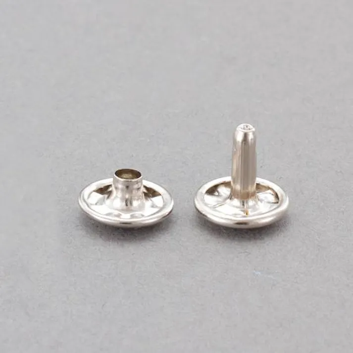 13mm 特大カシメピン(鉄ニッケルメッキ/20組) EA576MR-61 4550061685655 (CDC)【別送品】