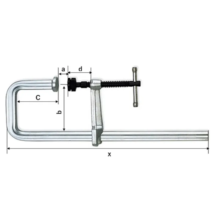 U型クランプ 0-500mm/175mm EA526B-50 4550061697443【別送品】