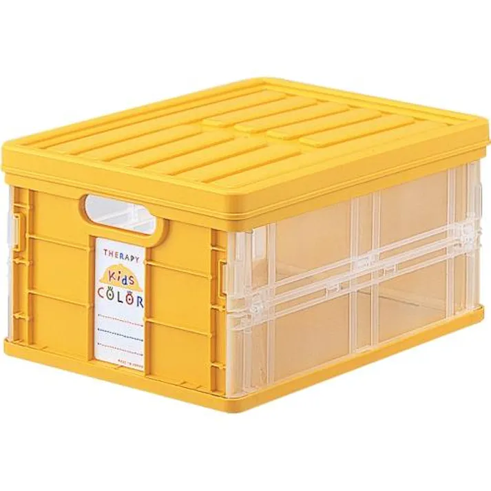 ナカバヤシ 258x358x177mm/11.8L 折畳コンテナ(イエロー) EA506AJ-25 4550061728482(CDC)【別送品】