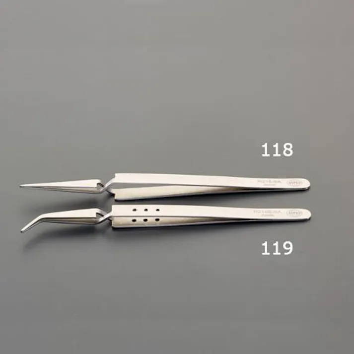 ESCO 160mm/ R218 逆作用ピンセット(ステンレス製) EA595AK-118 4550061753804(CDC)【別送品】