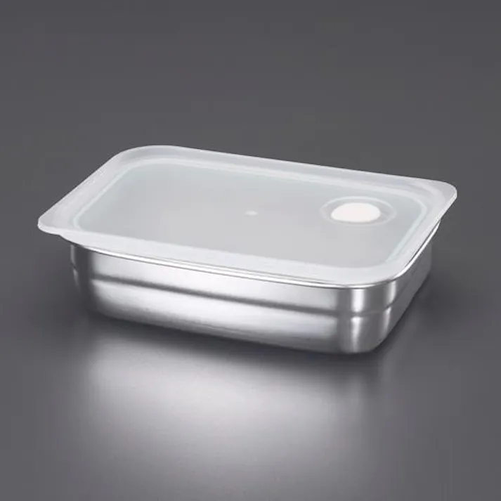 180x120x 50mm/0.6L 保存容器(ステンレス製) EA508TF-3 4550061762394 (CDC)【別送品】
