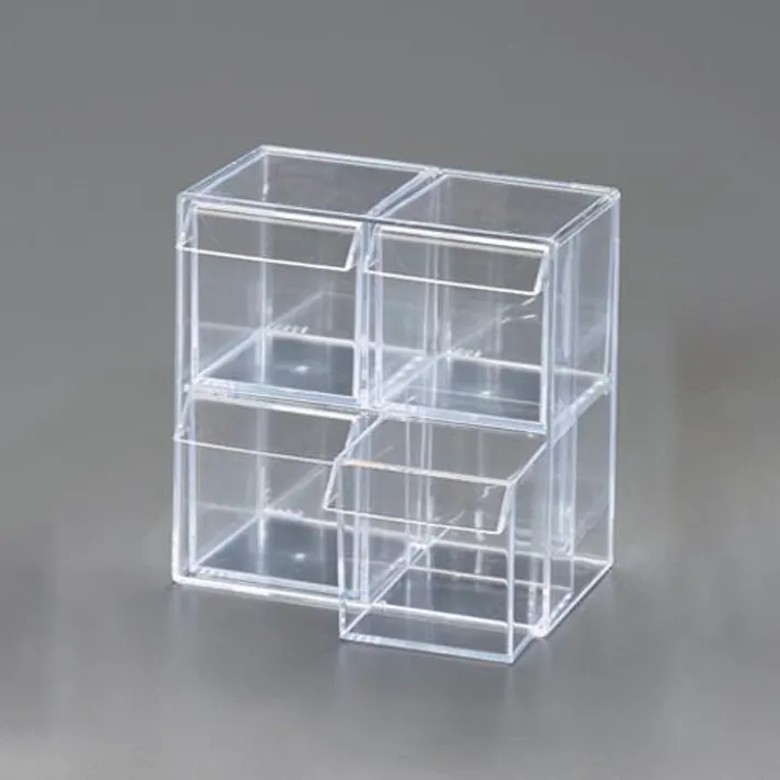 ESCO 161x 96x161mm 小物ケース(2列2段/スチロール製) EA508FD-32 4550061766774(CDC)【別送品】