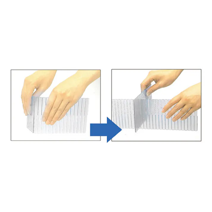 蝶プラ工業 自在仕切板(6枚) 495x40x2mm EA508AY-13 4550061766798【別送品】