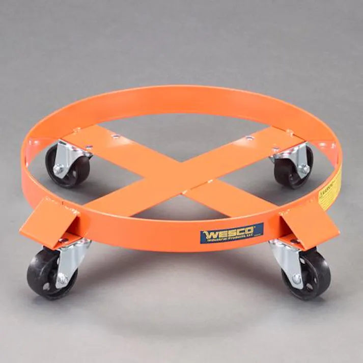 ドラムキャリー(スチールキャスター) φ483mm/30ガロン EA520W-11 4550061770481【別送品】