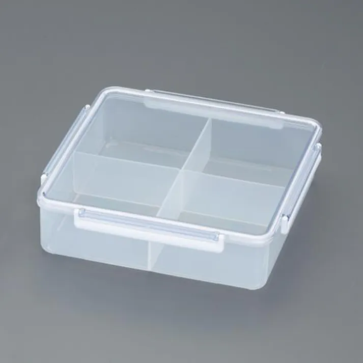 ESCO 252x252x 68mm/ 2.7L 密閉保存容器(仕切有) EA508FC-38 4550061776049(CDC)【別送品】