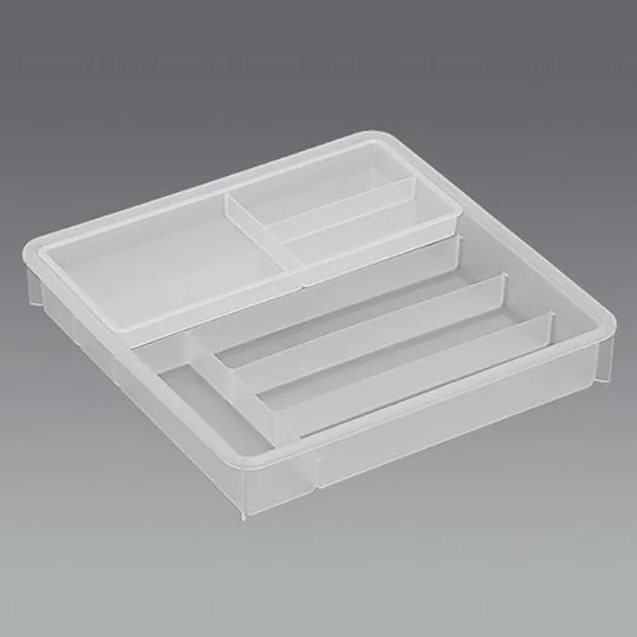 蝶プラ工業 整理用トレー(2段/ポリプロピレン) 318x318x59mm EA508FC-59 4550061779590【別送品】