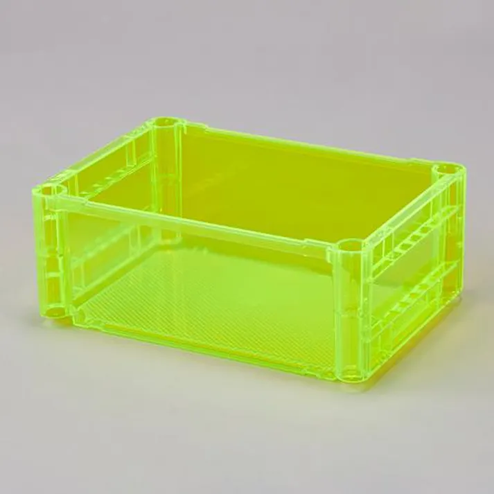 ポリカ製コンテナ(透明イエロー) 391x277x153mm/10L EA506AT-2 4550061805589【別送品】