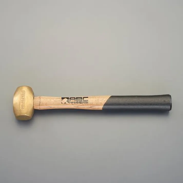 ESCO 1.35kg/43mm 真鍮ハンマー(木柄) EA575EL-13 4550061822623(CDC)【別送品】