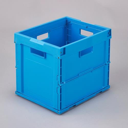 三甲(サンコー) 折畳コンテナ(青) 380x305x331mm/30.6L EA506AA-49 4550061836439【別送品】