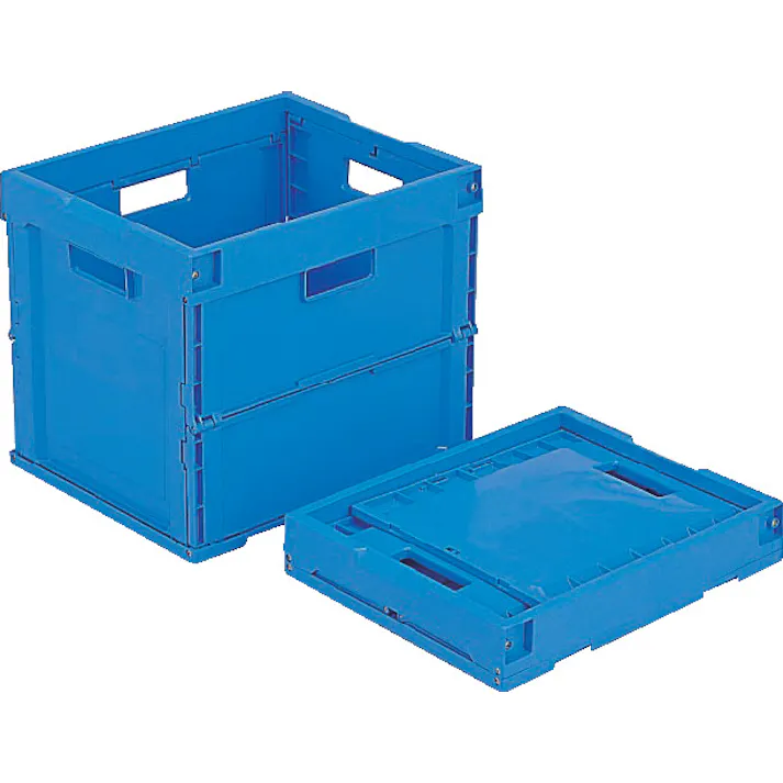 三甲(サンコー) 折畳コンテナ(青) 380x305x331mm/30.6L EA506AA-49 4550061836439【別送品】
