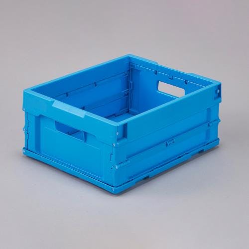 三甲(サンコー) 折畳コンテナ(青) 380x305x169mm/15.1L EA506AA-48 4550061836477【別送品】
