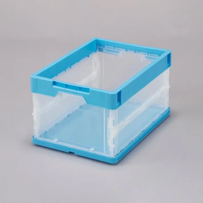 三甲(サンコー) 折畳コンテナ(透明) 440x318x248mm/27.8L EA506AA-47 4550061836484【別送品】