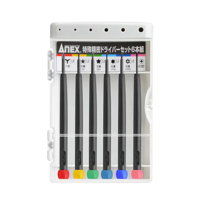 アネックスツール(Anex) 特殊精密ドライバーセット 6本組 EA552EG-21 4550061859476【別送品】