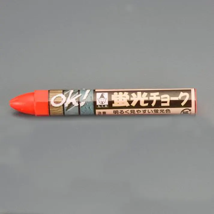 たくみ 蛍光チョーク(油性/オレンジ) EA581F-14 4550061874011(CDC)【別送品】